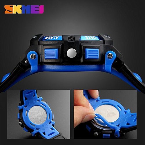 High Quality Children Sports Wristwatch Dual Movements Watch Light With Chronograph 5ATM Kids Alarm Water-proof Back By HonTai