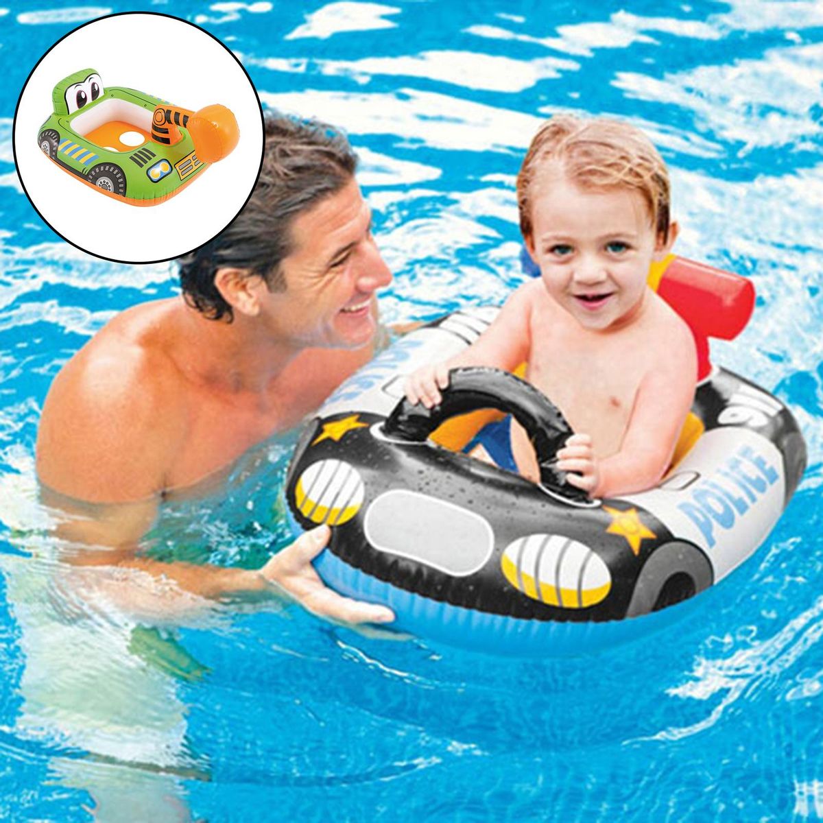 Baby Swimming Inflatable Float Seat Toddler Kid Water Pool Swim Green