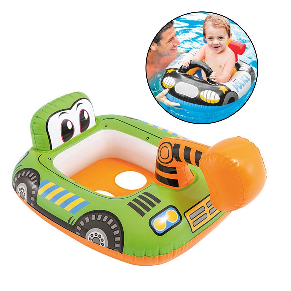 Baby Swimming Inflatable Float Seat Toddler Kid Water Pool Swim Green
