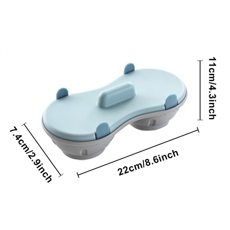 Egg Steamer Creative Two Round Shape Cooking Mold Microwave