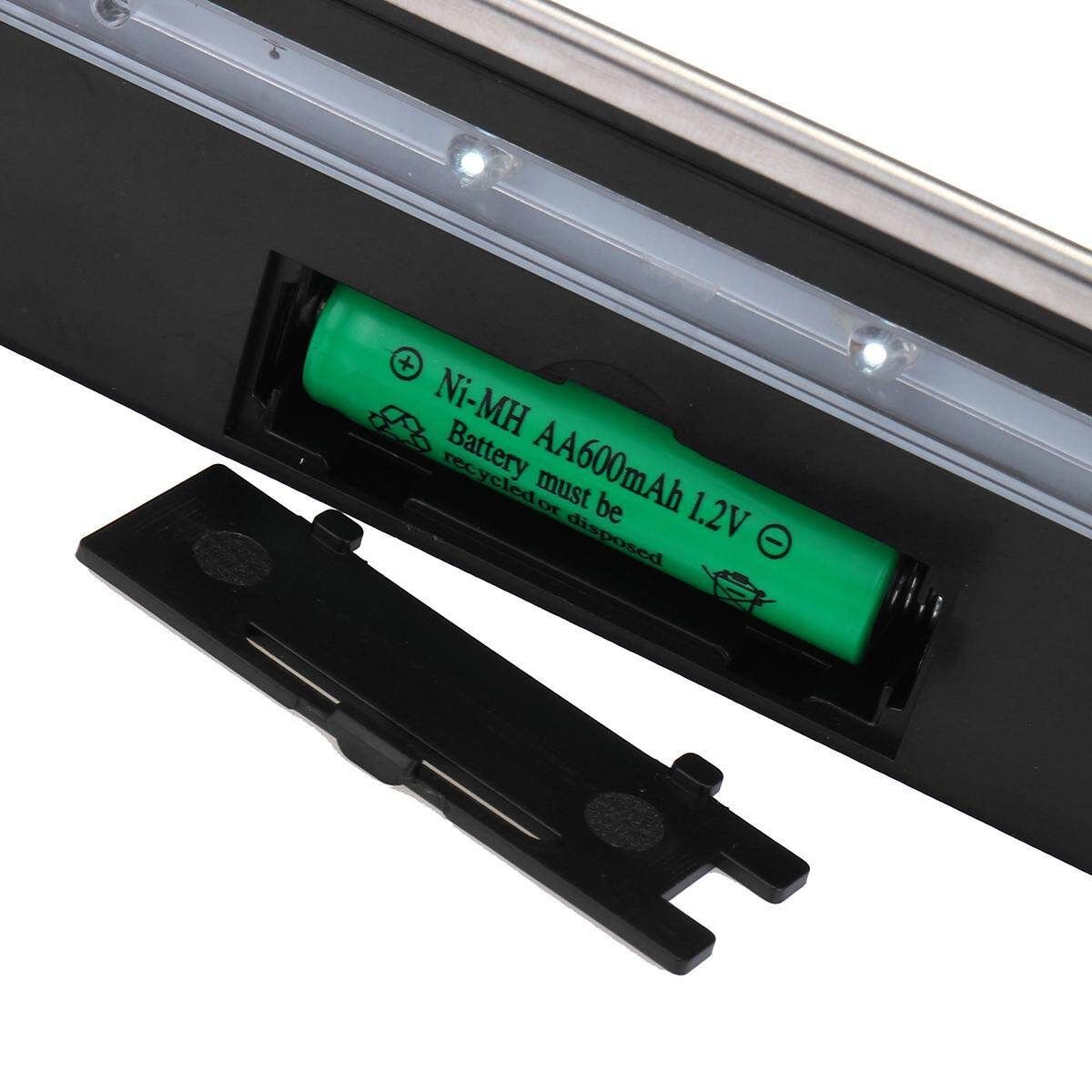 Solar Powered 4 LED House Door Address Number Light Plaque Modern Digits Plate