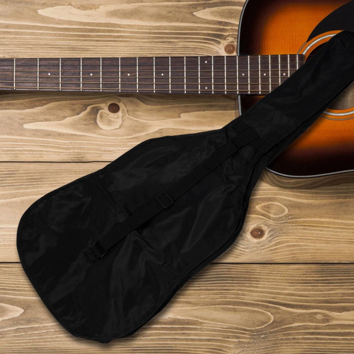 38Inch Guitar Bag Oxford Cloth Shoulder Bag Case With Pocket Guitar Parts & Accessories
