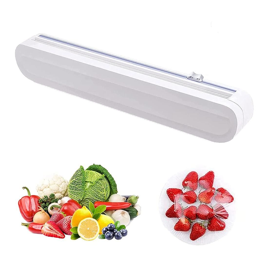 Plastic Wrap Dispenser,Foil Paper Cling Cutter,Reusable