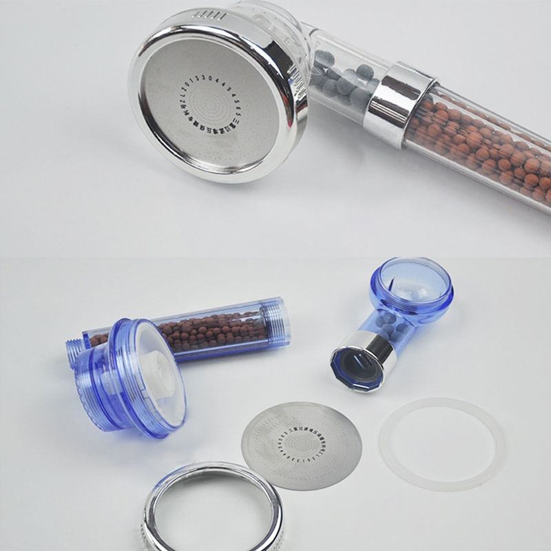 3 Settings Adjustable PC Negative Ions Shower Head