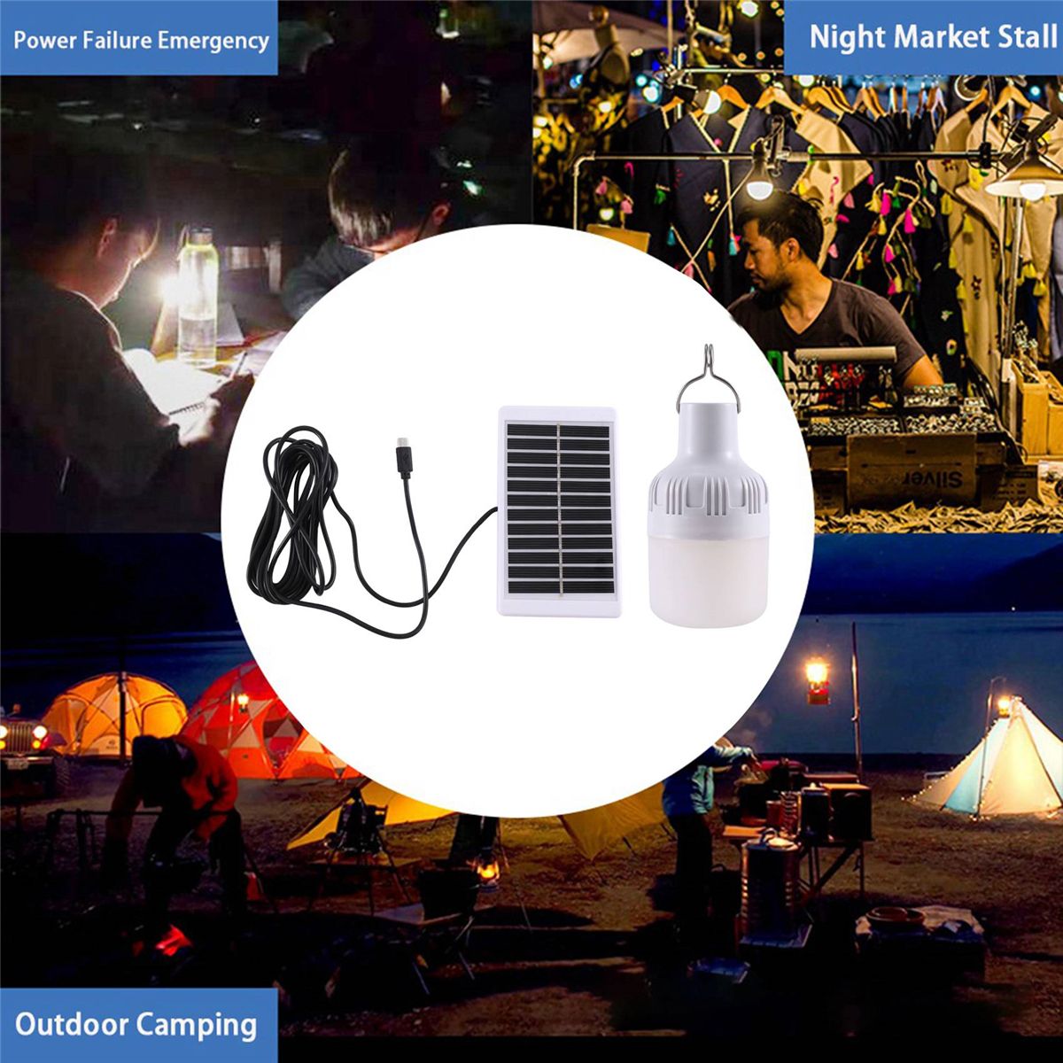 Outdoor Solar Light Bulb with Hook Solar Lamp I