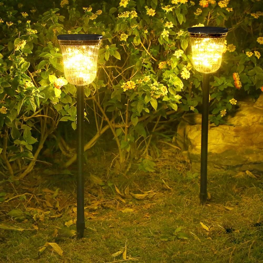 2PCS 50LED Solar Garden Lights- New LED Solar Path Lights,