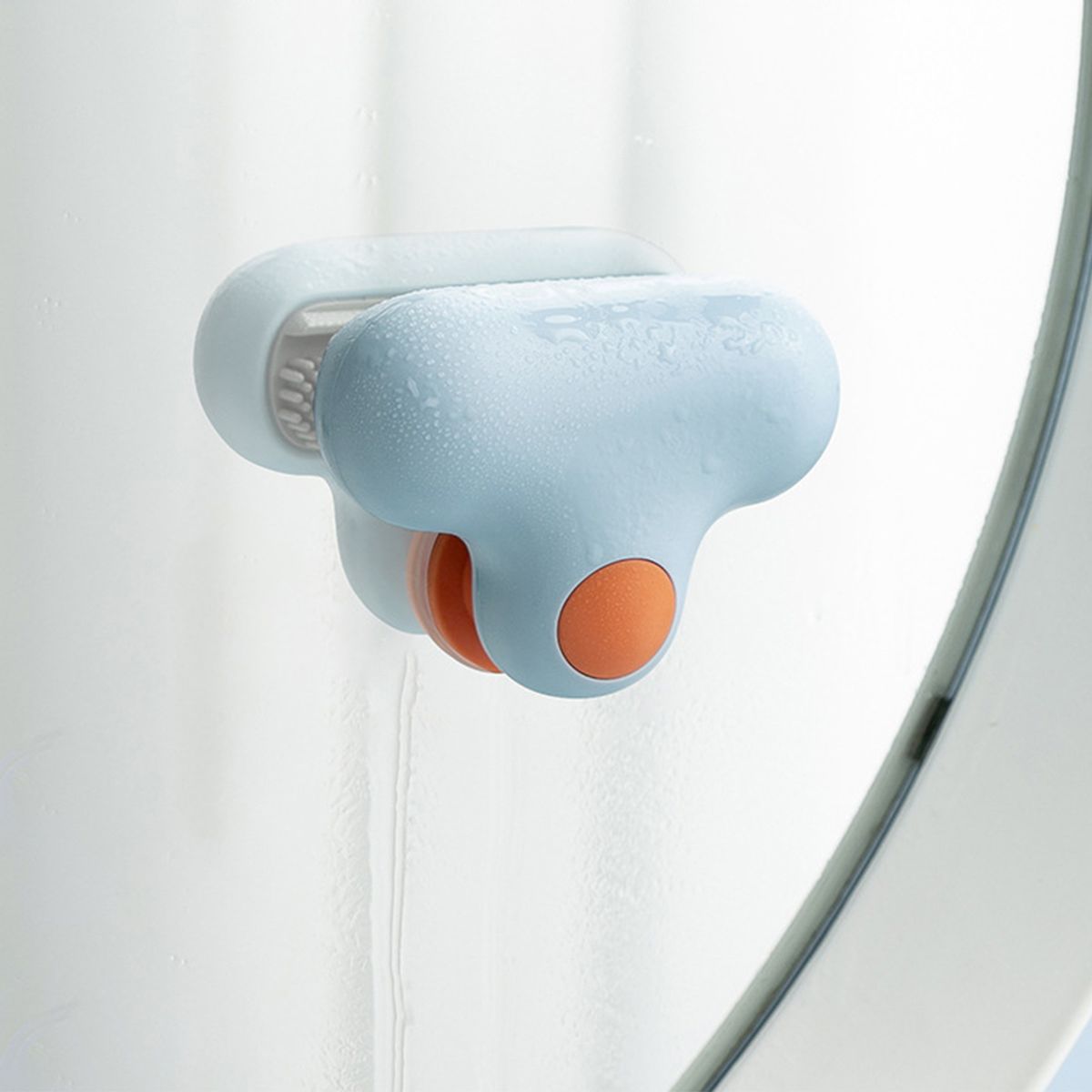 Mini Glass Squeegee Scrubber Window Scraper Brush With