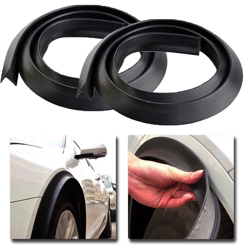 2pcs Universal Car Splash Guard Fender Flare Extension