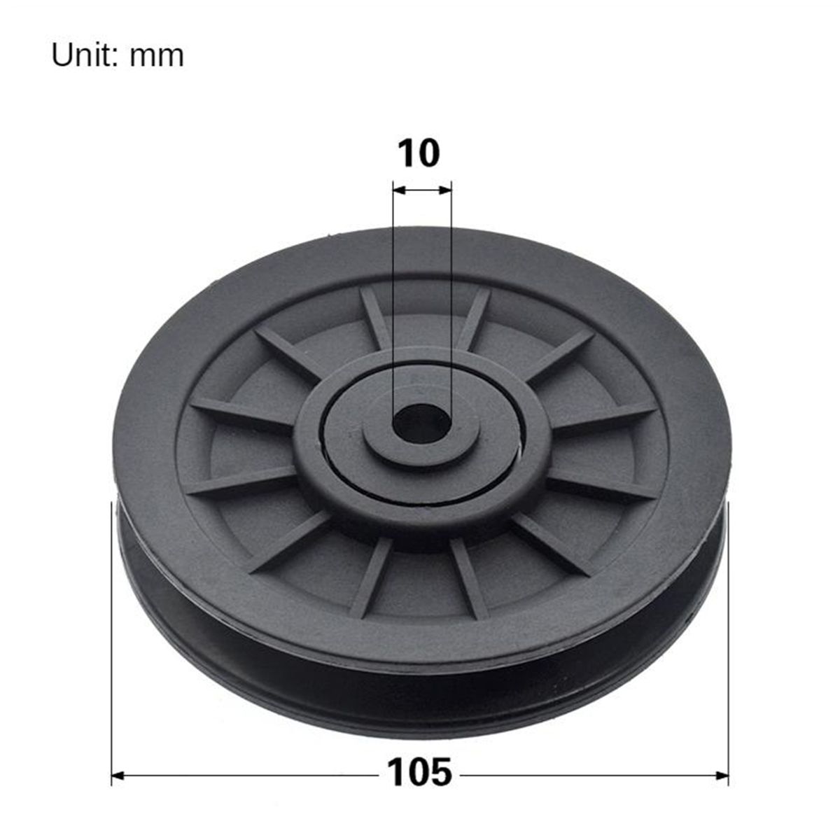 105mm Pully Wheel Roller, Steel Fixed Pulley Block Hole