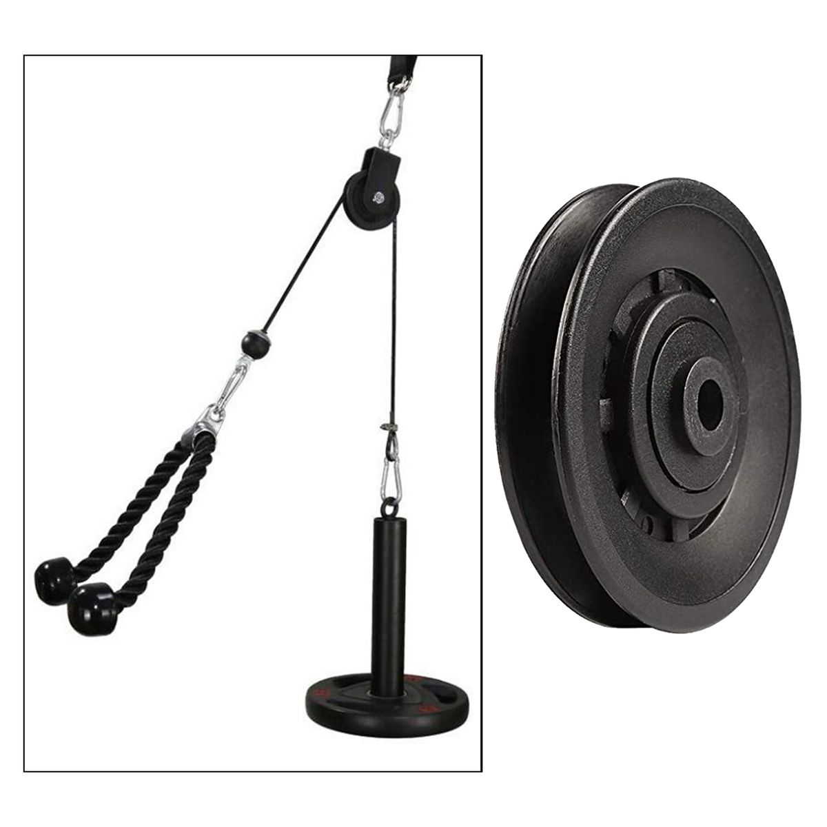 105mm Pully Wheel Roller, Steel Fixed Pulley Block Hole