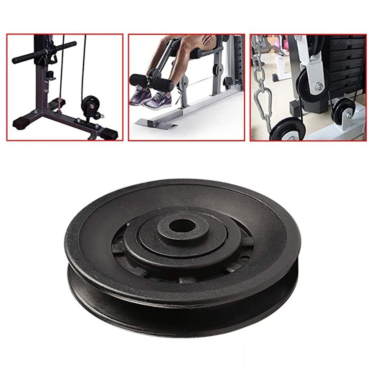 105mm Pully Wheel Roller, Steel Fixed Pulley Block Hole