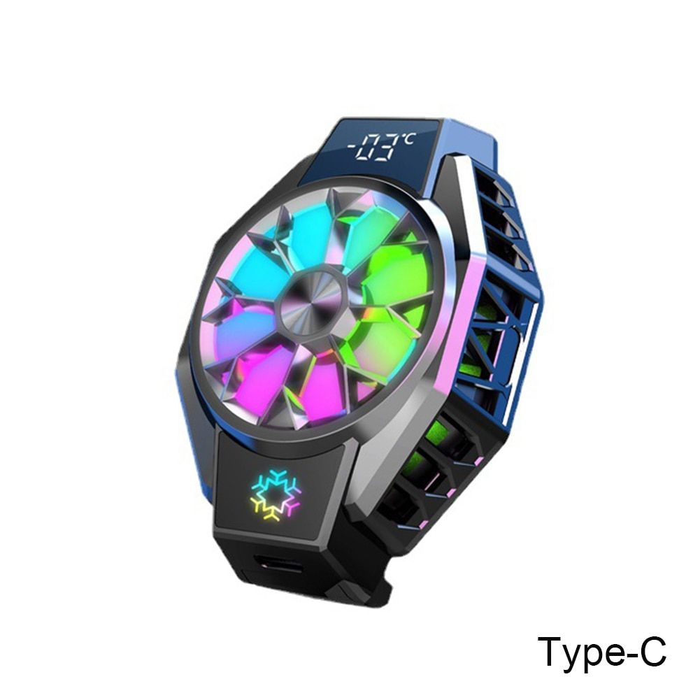 Universal X9 Mobile Phone USB Game Cooler System Cooling Fan  For Iphone Huawei Gamepad Holder Stand Radiator Wireless Charging