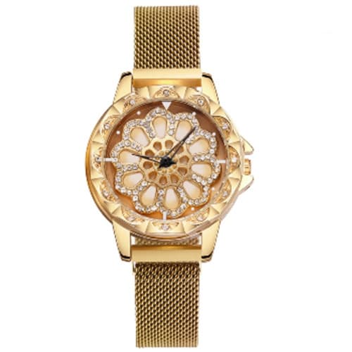 Women's Spin Dial Watch - Gold