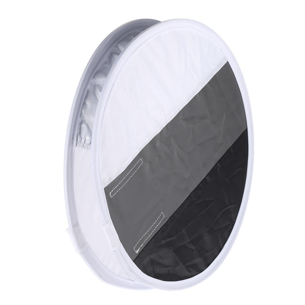 Multifunctional 12in/31cm Mini Portable Round On-camera Flash Speedlite Diffuser Softbox With White/Grey/Black Color For  Nikon Sigma Yongnuo Godox Neewer Vivitar Speedlight