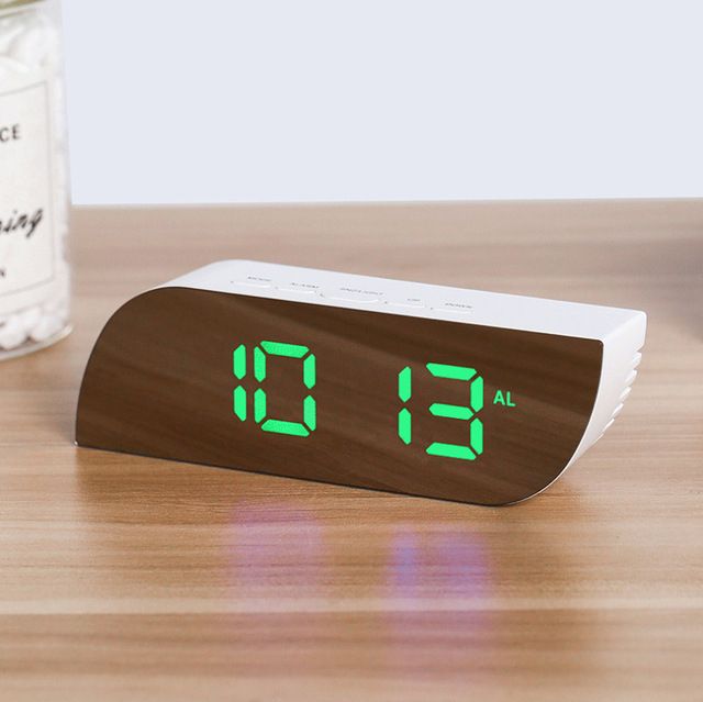 LED Digital Clock Alarm Clock Time Temperature Display
