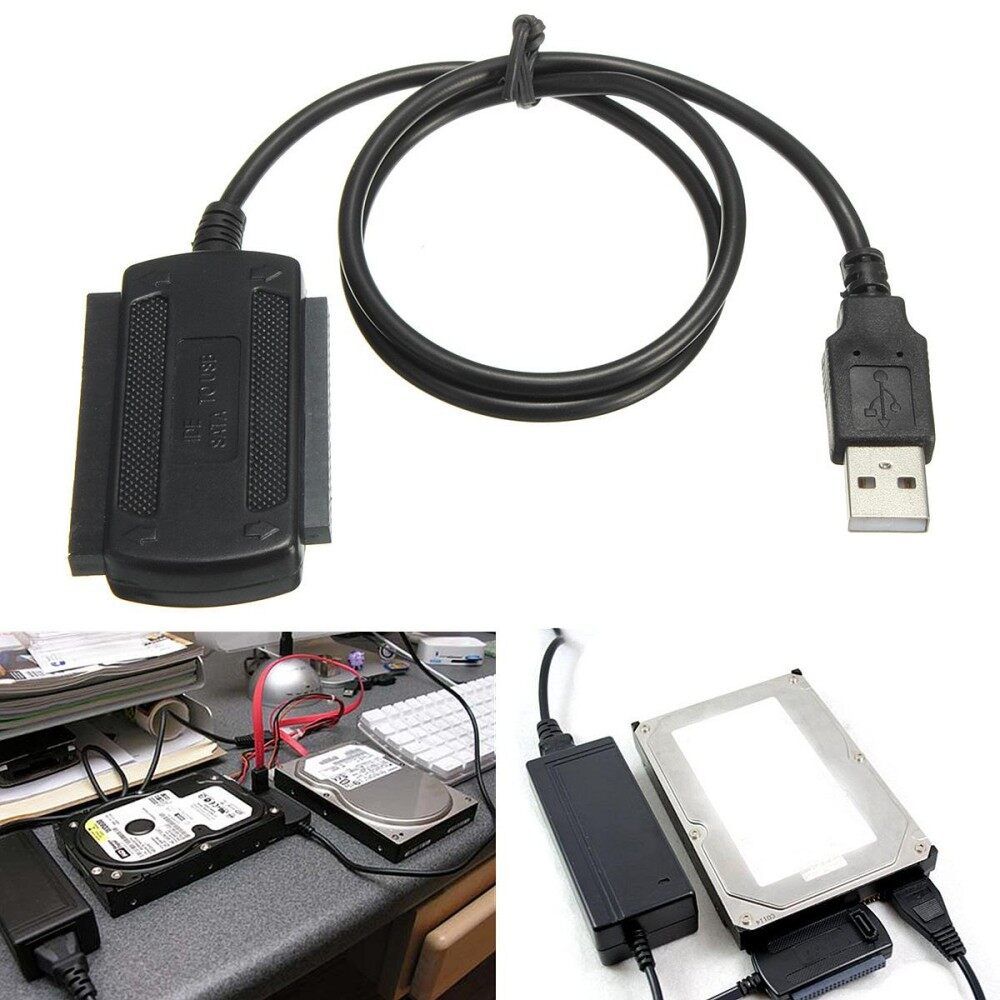 USB 2.0 To SATA IDE 2.5 3.5 Hard Drive HD HDD Converter Adapter Connection Cable