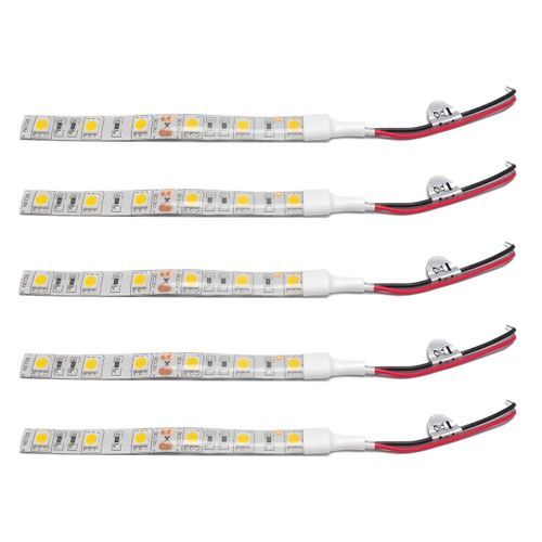 5Pcs 10Cm Waterproof White 5050 Led Strip Lights Dc 12V