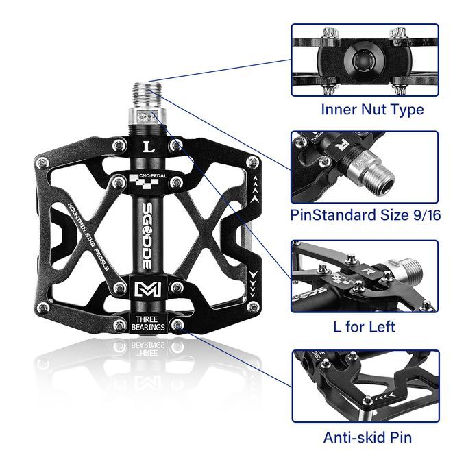 Bicycle Pedal 3 Bearing With 6 Angle Tool Gasket 3 POA