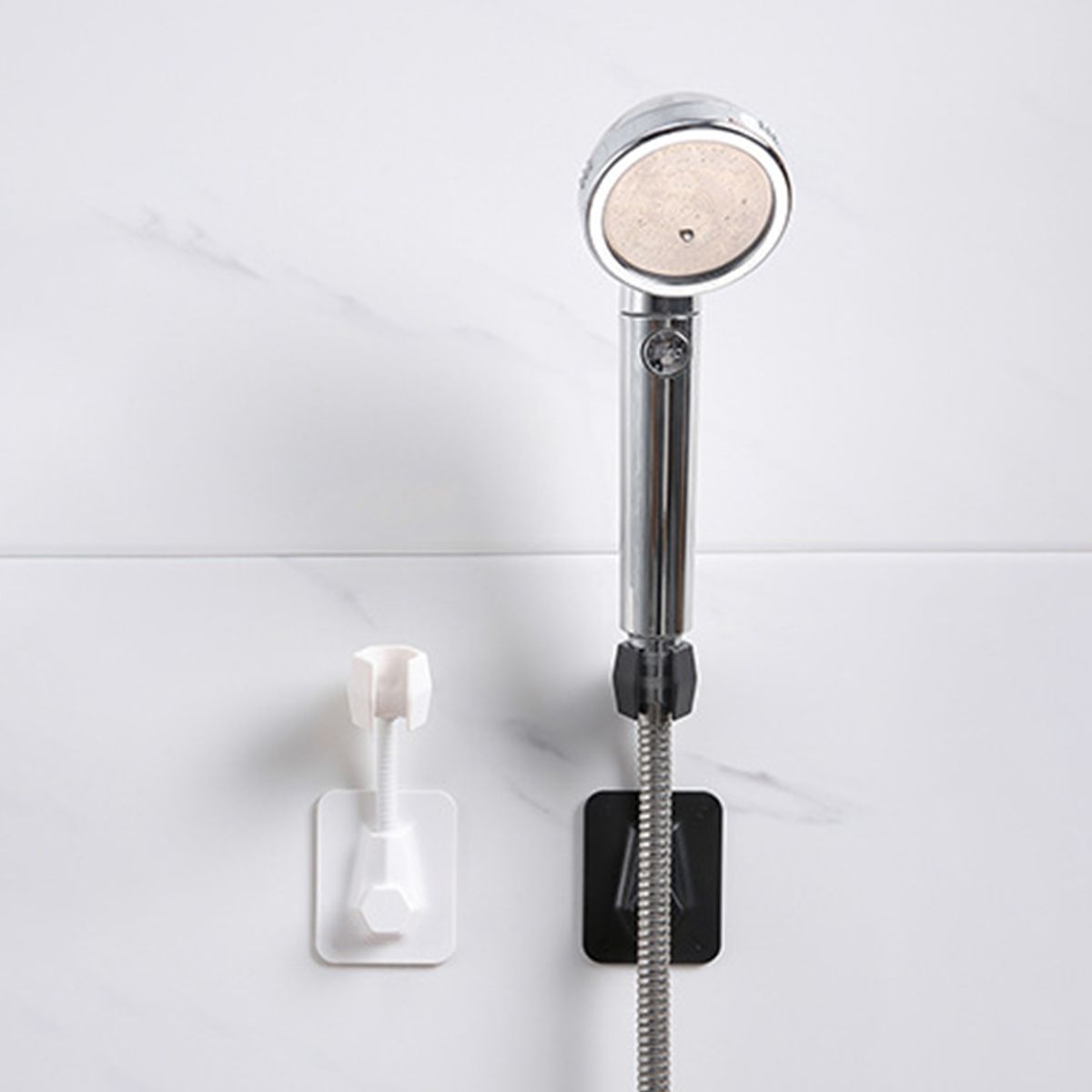 Shower Head Holder 360° Rotating Hose Base Adjustable