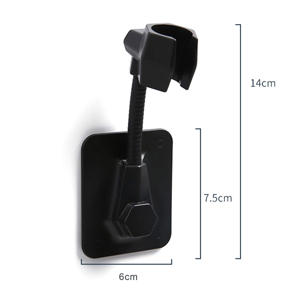 Shower Head Holder 360° Rotating Hose Base Adjustable