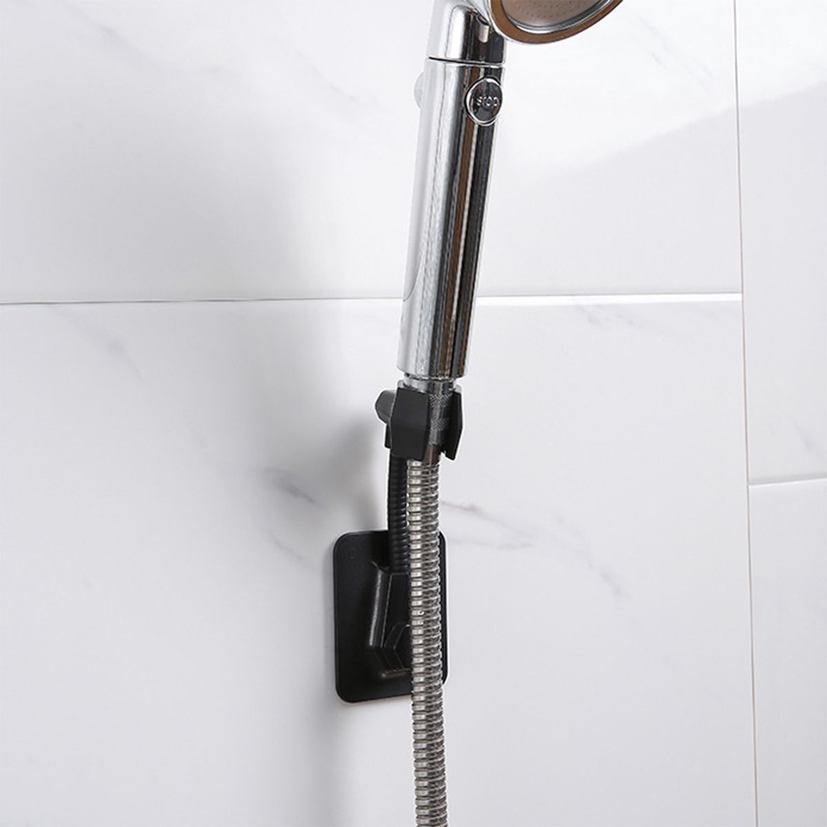 Shower Head Holder 360° Rotating Hose Base Adjustable