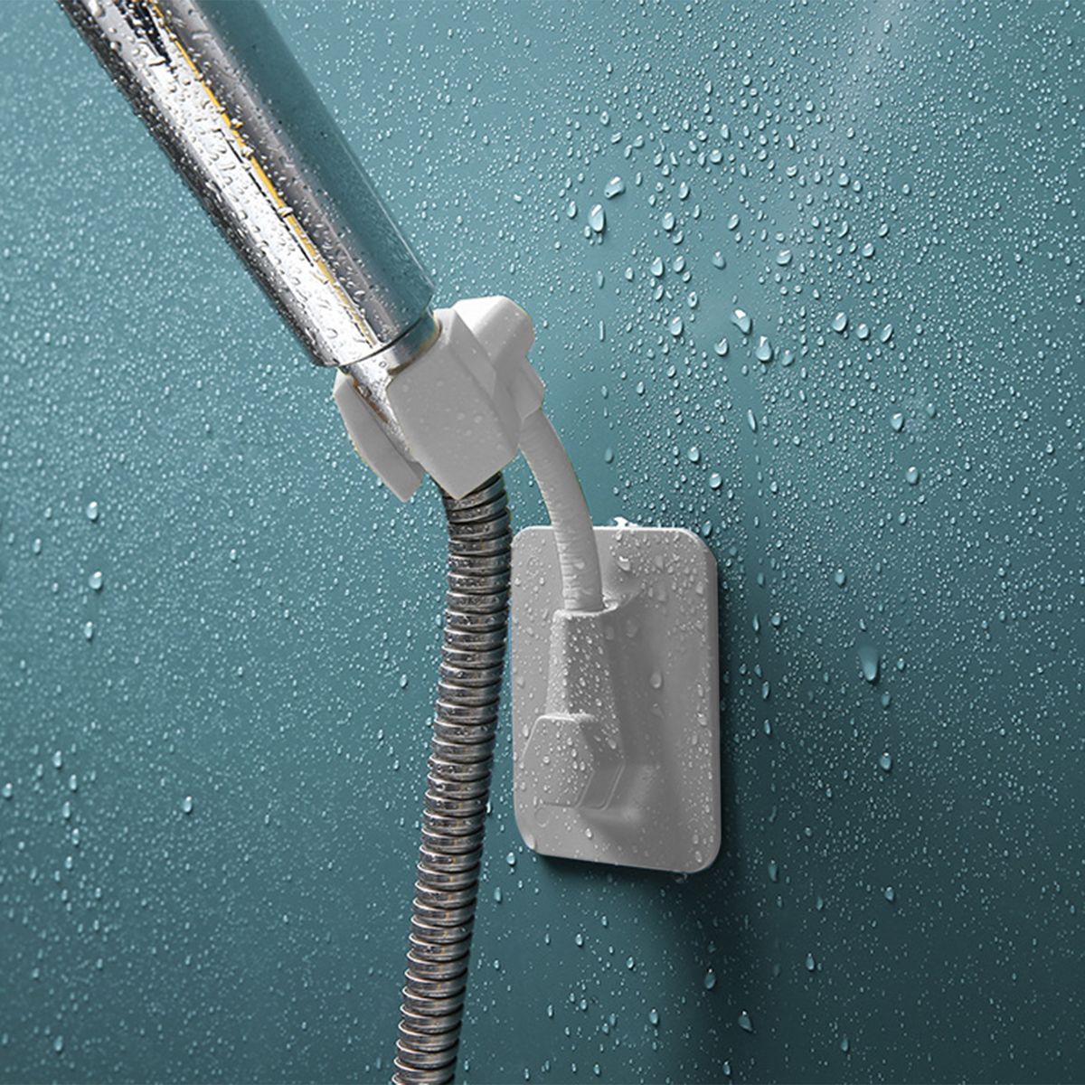 Shower Head Holder 360° Rotating Hose Base Adjustable