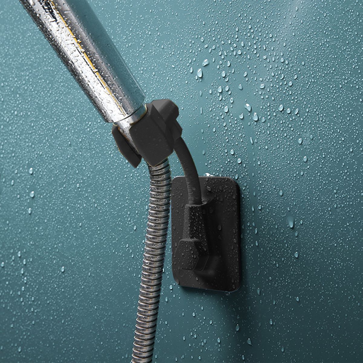 Shower Head Holder 360° Rotating Hose Base Adjustable