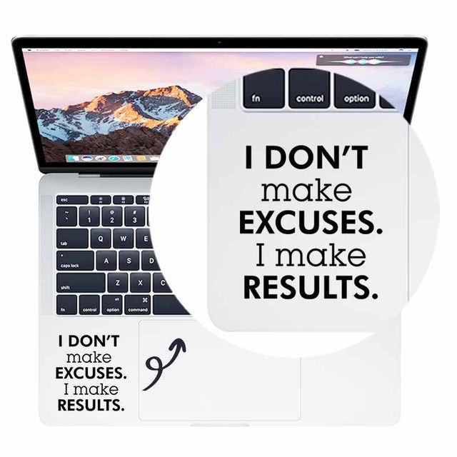 Executive Force Inspired Quote Lapsticker Trackpad