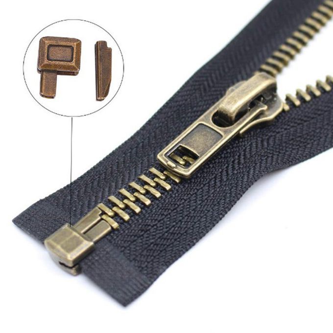 40Sets 5 Zip Latch Slider Retainer Bottom Stops Insertion Pin Zipper