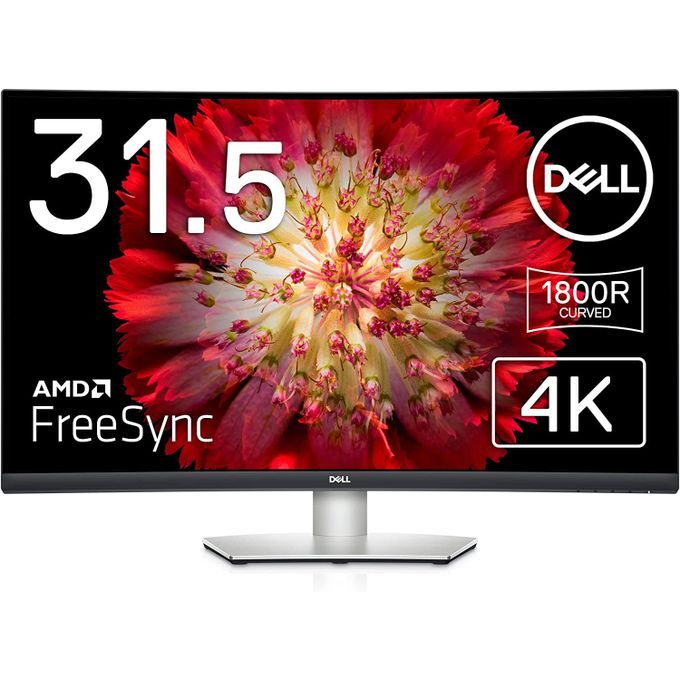S3221QSA 31.5 Inch 4K UHD (3840x2160) 1800R Curved Monitor, 60Hz, VA, 4ms, AMD FreeSync, 99% SRGB, Built-in Speakers, DisplayPort, 2x HDMI, 3x USB 3.0