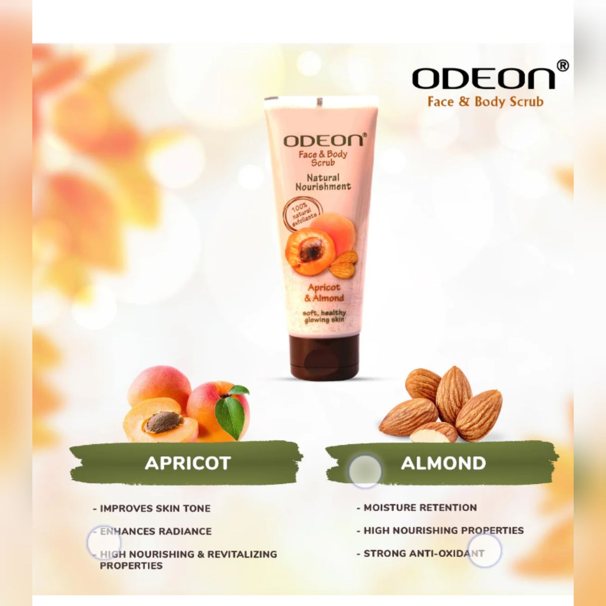 Face Soap + Odeon Apricot And Almond Face Scrub