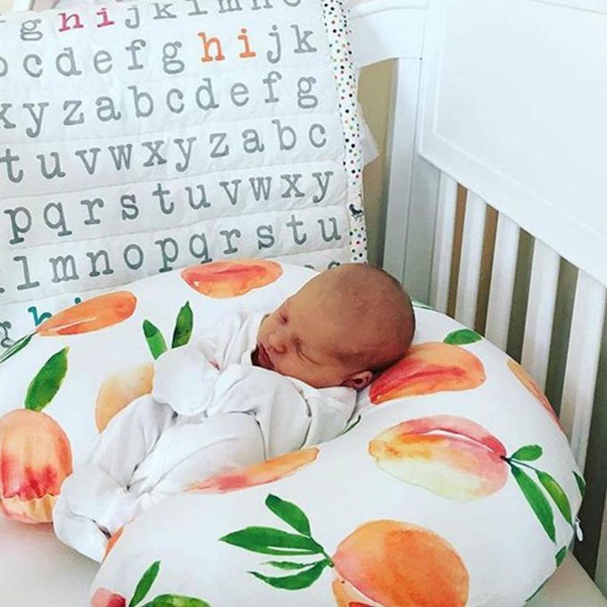 Soft Polyester U Shape Pillow Cover Nursing Pregnancy Pillow C