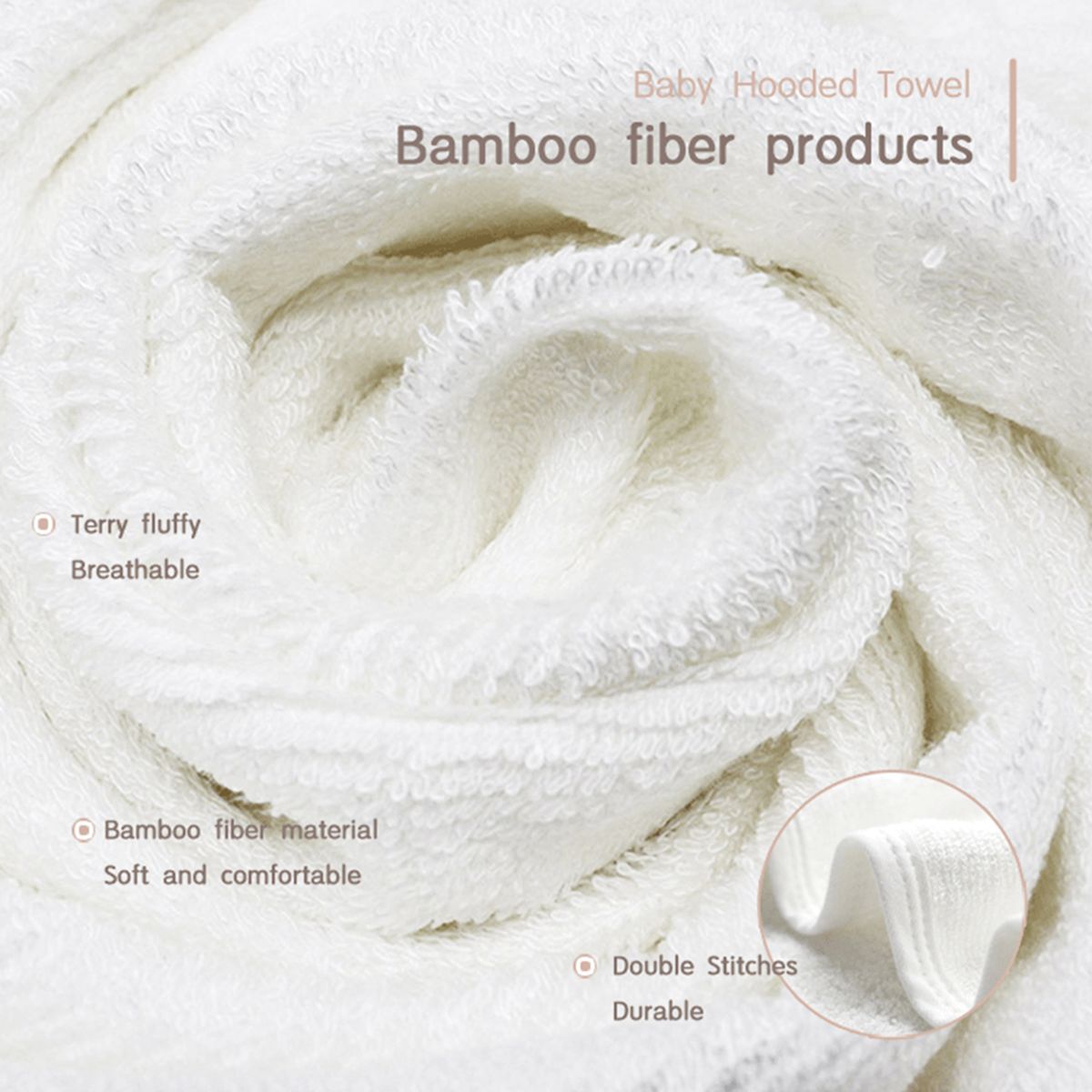 Hooded Bath Towel Cute Soft Breathable Blanket With