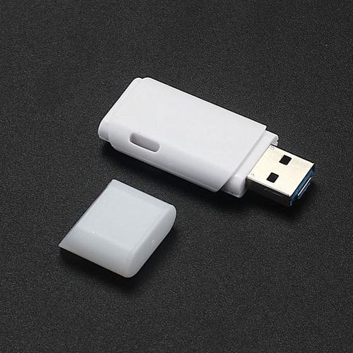 -2 IN 1 USB 2.0 OTG Metal Flash Memory Stick Storage Thumb U Disk 32GB WH-White