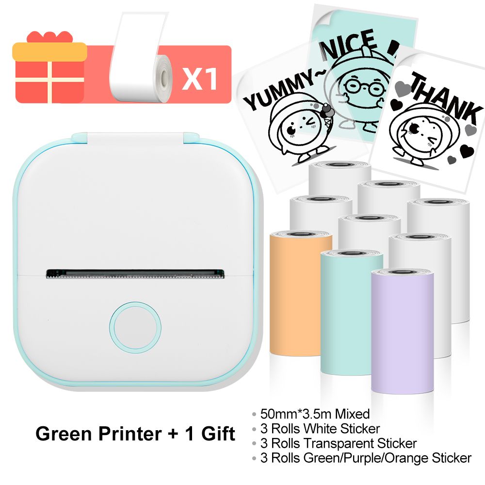 Phomemo T02 Wireless Pocket Thermal Printer Portable Mini Wirelessly Connect 203dpi Photo