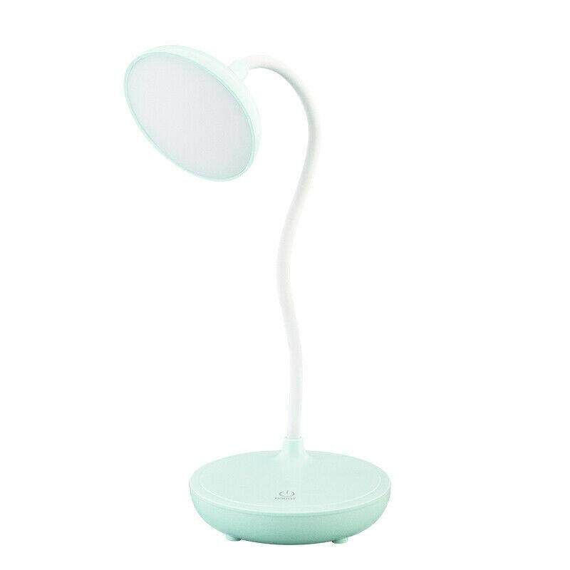 Dimmable Touch Sensor USB Charge LED Desk Table Night Bedside Reading Lamp Light Blue