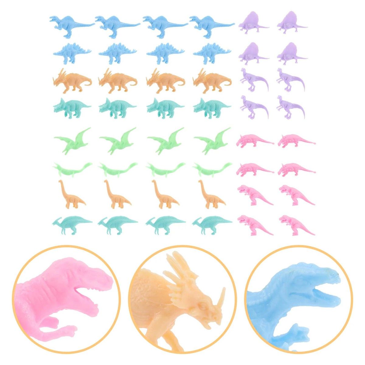 48 Pcs Toddler Bath Toys Mini Dinosaur Model Kids 5-7 Egg Stuffers Easter Halloween Eggs