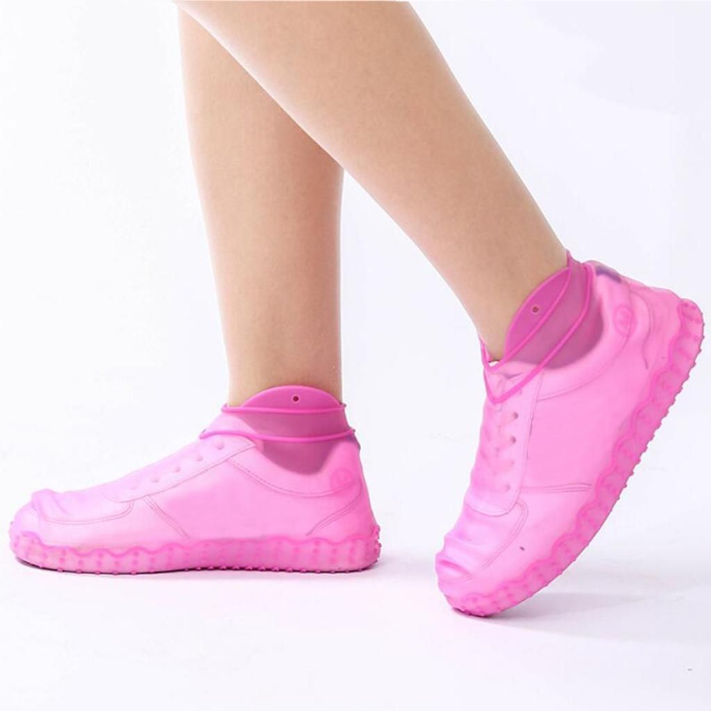 1Pair Recyclable Unisex Non- For Mud Snow Cycling Camping Pink L