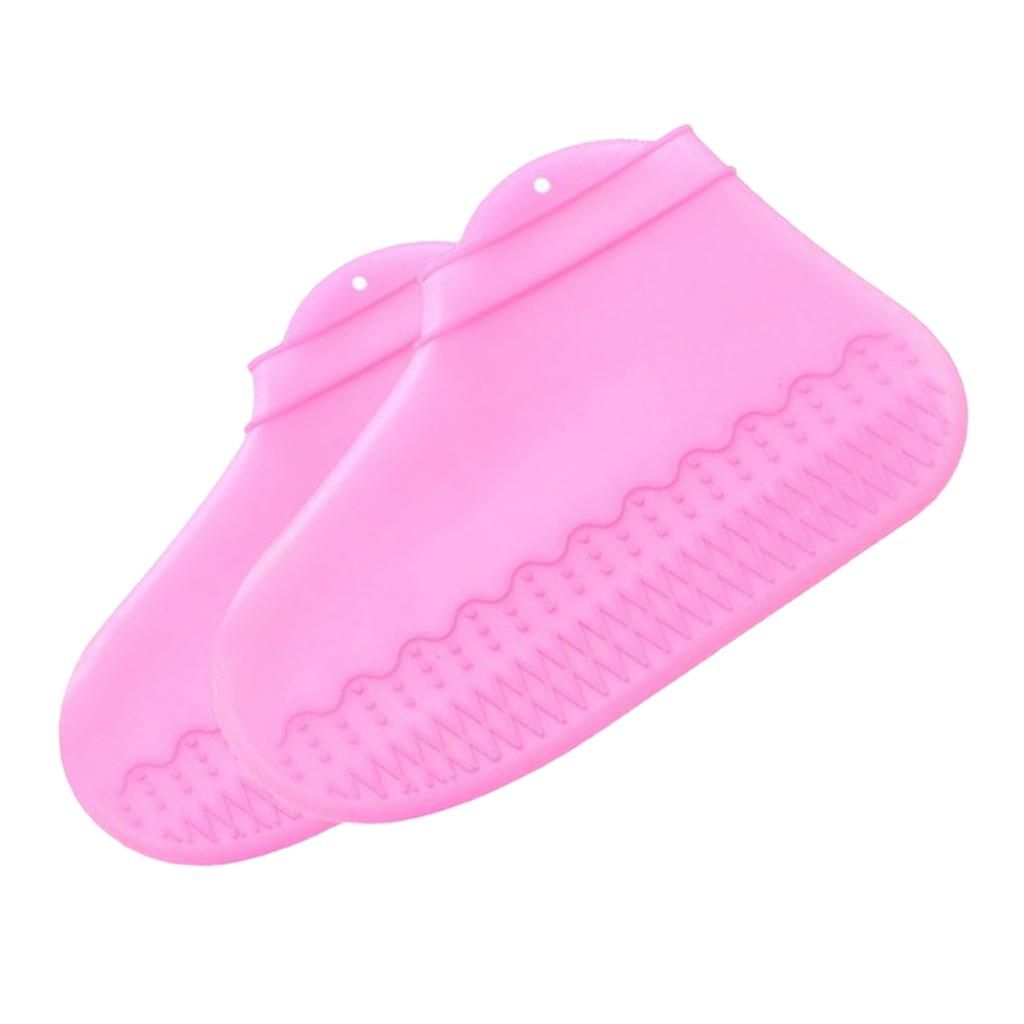 1Pair Recyclable Unisex Non- For Mud Snow Cycling Camping Pink L
