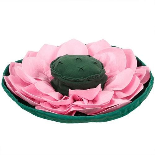 Lotus Shape Pet Dog Snuffle Mat Nose Smell Training Blanket Sniffing Pad Slow Feeding Bowl Food Dispenser Carpet