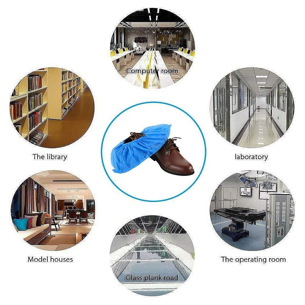 100Pcs Disposable Thickened Non-Woven Shoes Cover
