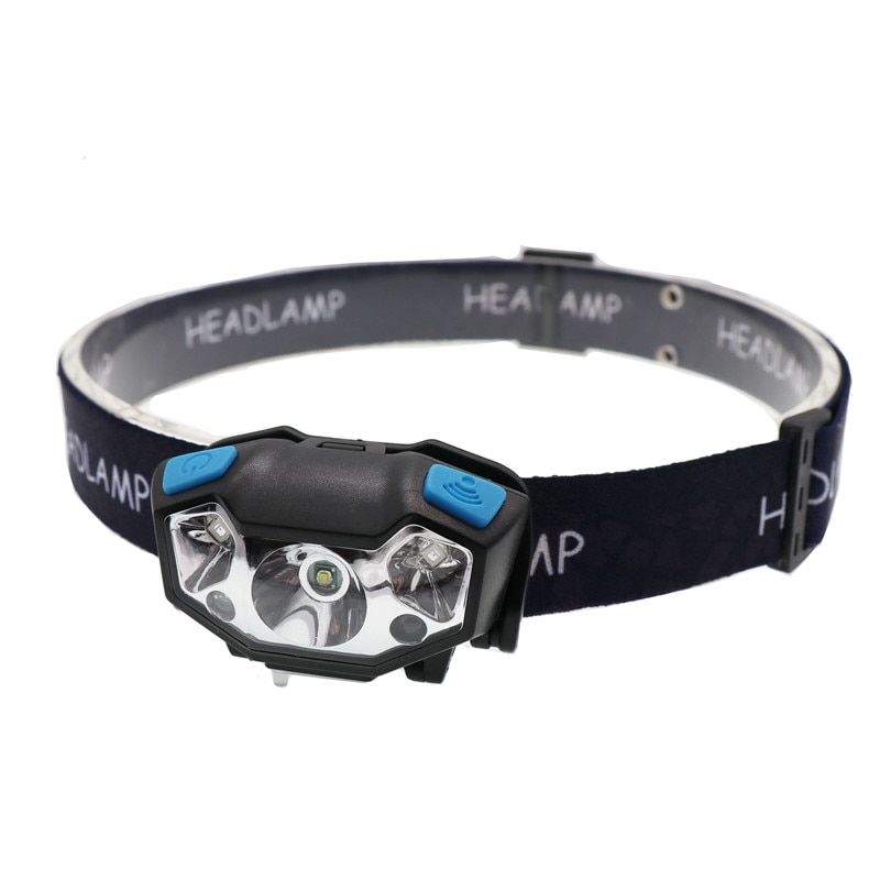 5000lm XPE LED Rechargeable Headlamp White Red Finger Induction Headlights Head Light Lamp Torche's Flashlight Built-in Battery BIL