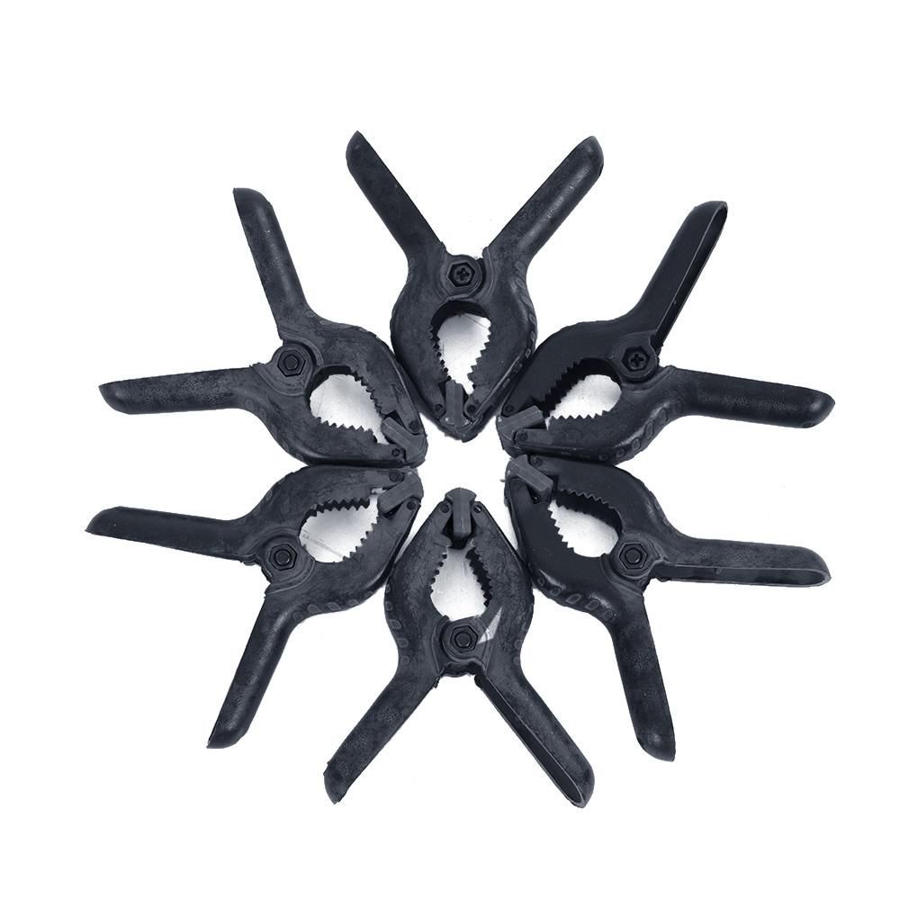Andoer 6pcs Plastic Tight Clip Clamp Photographic Equipment Universal Use for Photography Studio Photo Paper Background Backdrop Stand Holder