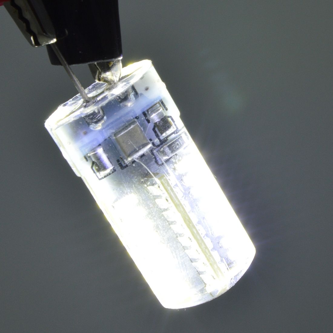 G4 4W White Light 200LM 64 LED SMD 3014 Silicone Corn Light Bulb, AC 220V