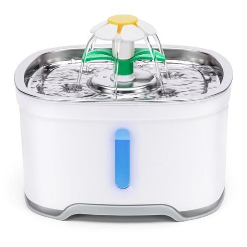 2.4L Automatic Pet Cat Water Fountain With LED Electric USB Dog Cat Pet Automatic Pet Drinking Fountain Dispenser
