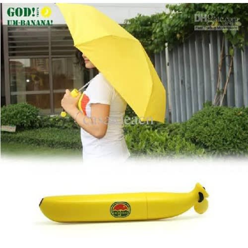Banana Shaped Umbrella - Multicolour