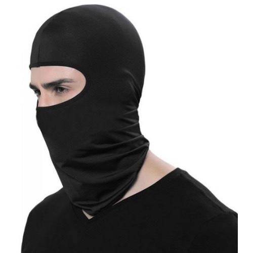 Cycling Full Face Sunshade Cover Cap Headscarf Band - Black