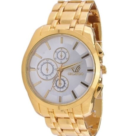 Chain Wristwatch -Gold