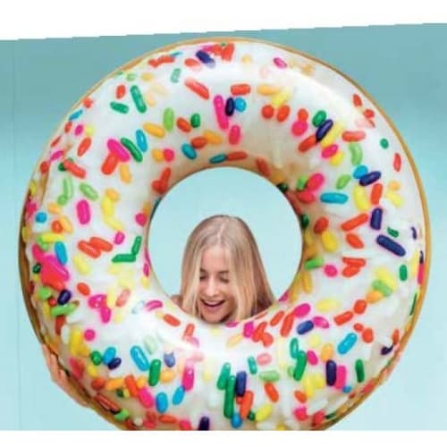 Rainbow Sprinkle Donut Tube