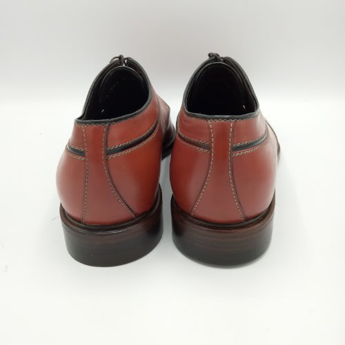 A.Testoni Lace Up Leather Shoe-Burgundy
